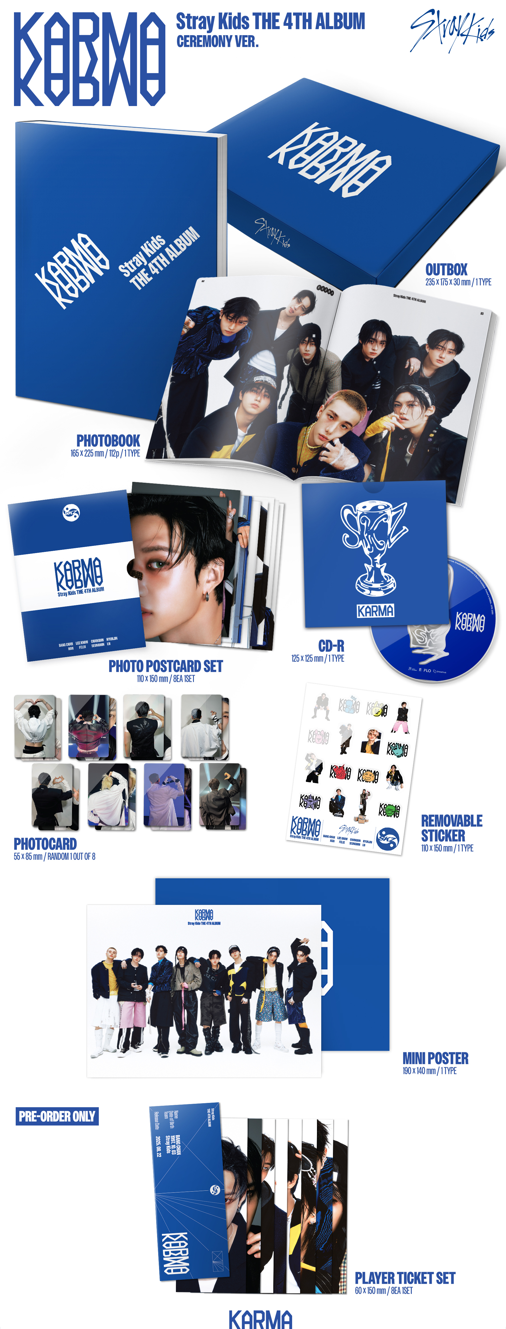straykids アルバム KARMA 通常盤 HOORAY 未開封 ×5 KARMA (HOORAY VER.) (Signed) - Stray Kids 스트레이 키즈